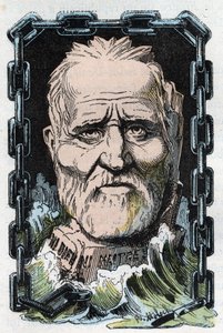 フランスの社会主義理論家・革命家であるルイ・オーギュスト（Louis-Auguste）・ブランキ（1805-1881）の肖像。 作： Moloch