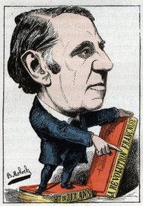 フランスの政治家・歴史家であるルイ・ブラン（1811～1882）の肖像 作： Moloch