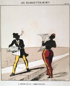 LOrdre et la Constitution、1871年。シリーズLes Silhouettes de 1871から。ParisCommune、1871年。 作： Moloch