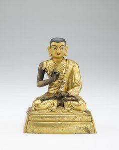 19世紀半ばのラマと教師の部分的なセットからの正体不明の教師 作： Mongolian School