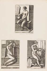 算術、The Seven Liberal Arts、プレート 4、1544 より。