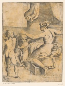 2 つの putti を持つ金星