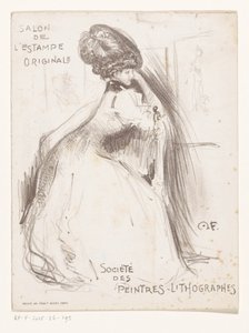 グラン・パレでのアンリ・ファンタン・ラトゥールの作品展への招待 作： Monogrammist MF (Frankrijk)