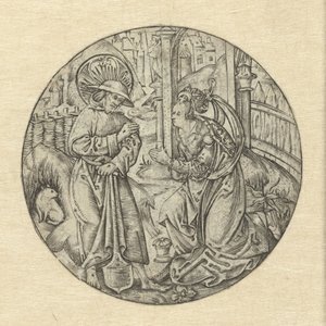 キリストはマグダラのマリアに現れます Noli me tangere 作： Monogrammist S