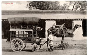 Camel Dak、c.1911-12（セピア写真） 作： Moorli Dhur and Sons