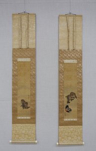 遊ぶサル、18 世紀後半から 1807 年以前。 作： Mori Sosen
