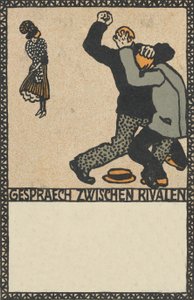 ライバル同士の会話 ライバル同士の会話、1907 年。 作： Moritz Jung