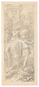 おとぎ話「七羽の鴉とその忠実な姉妹」の一場面、1830～1831 年。 作： Moritz Ludwig von Schwind