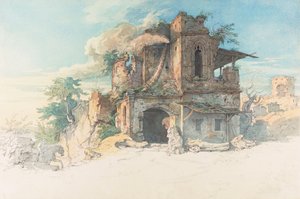 フリードリッヒ・シラーによるバラード「Der Gang nach dem Eisenhammer」のイラスト。 作： Moritz Ludwig von Schwind