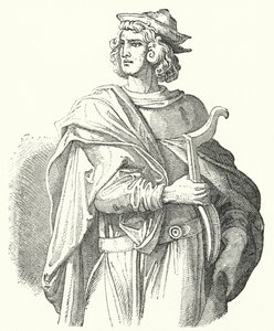 Walther von der Vogelweide（中高ドイツの叙情詩人）（彫刻 作： Moritz Ludwig von Schwind
