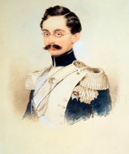 アドルフ 1 世の肖像、ナッソー公、ルクセンブルク大公 1817 ～ 1905 年、1840 年代。 作： Moritz Michael Daffinger