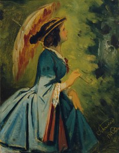 アーティストの娘、アンナ・シュヴィント 作： Moritz Ludwig von Schwind