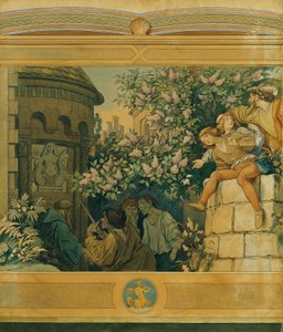美しいメリジーヌ: VI. 悪の舌 作： Moritz Ludwig von Schwind