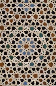 Bou Inania Madrasa、ゼリーのタイル細工（セラミック） 作： Moroccan School