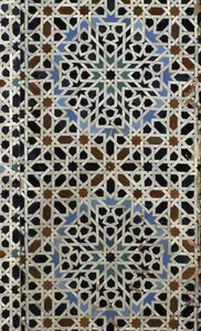 Bou Inania Madrasa、ゼリーのタイル細工、c14th（セラミック） 作： Moroccan School