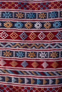 カーペット、ディテール（ウール） 作： Moroccan School