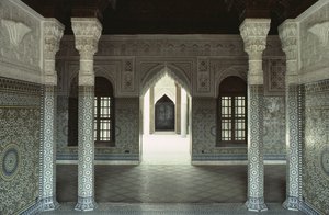 タミエルグラウイのカスバの内部ビュー 作： Moroccan School