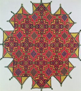 幾何学模様のテキスタイル（裁縫） 作： Moroccan School