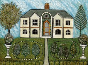 噴水のある家 作： Morris Hirshfield
