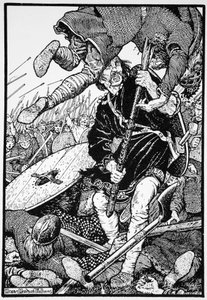 トロルフは 1913 年、ブルナンバラでフリング伯爵を殺害した。 作： Morris Meredith Williams