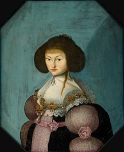 ザクセンのマグダレン・シビル王女、1617年から1668年、...の公爵夫人、1635年から1660年の間。 作： Morten Steenwinkel
