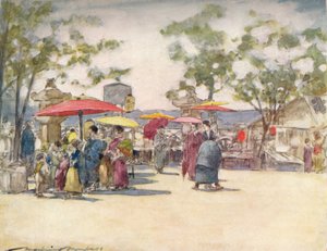 「ブロンドの日」、c1887、1901 作： Mortimer L Menpes