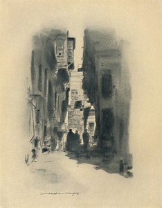 カイロ通り、1903 作： Mortimer L Menpes