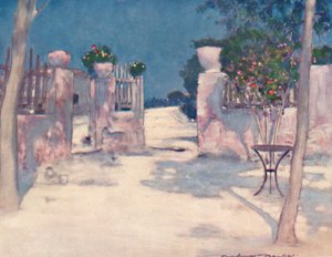 「庭園、アテネ」、1903 作： Mortimer L Menpes