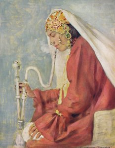 「歌う少女」、1903 作： Mortimer L Menpes