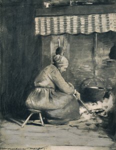 「昔ながらの囲炉裏」、1903 年