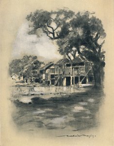 「田舎の村」、1903 作： Mortimer L Menpes