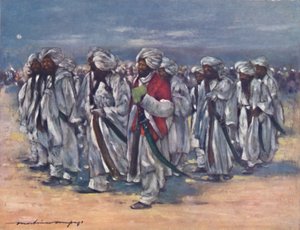 「ダルバール デーのバルーチ首長」、1903 年 作： Mortimer L Menpes