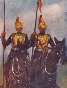 「ドグラ・ソワール・カシミール殿下のボディーガード」、1903年 作： Mortimer L Menpes