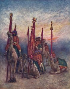 「ボンベイ チーフス キャンプ」、1903 年 作： Mortimer L Menpes