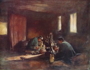 「青銅労働者」、c1887、1901 作： Mortimer L Menpes