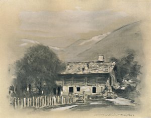 「ルセーヌ近くのシャレー」、1903 年 作： Mortimer L Menpes