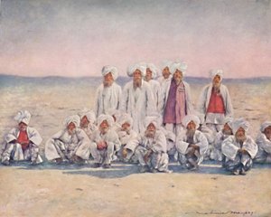 「ダルバールの日」、1903 作： Mortimer L Menpes