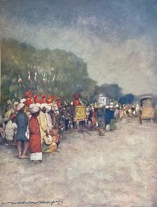 「アリプール ロード」、1903 年 作： Mortimer L Menpes