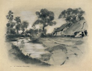 「マンダレーへの道」、1903 作： Mortimer L Menpes