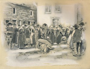 「豚市場」、1903 作： Mortimer L Menpes