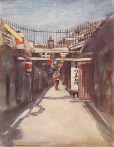 「ギャラリーのある通り」、c1887、1901 作： Mortimer L Menpes