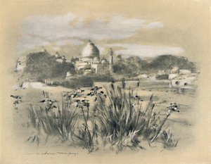 「アグラのタージ」、1903 作： Mortimer L Menpes