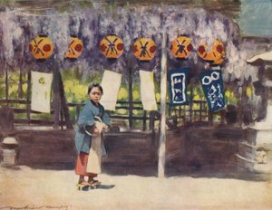 ウィスタリア、c1887、1901 作： Mortimer L Menpes