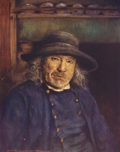ブルトンの農夫（カラーリトグラフ） 作： Mortimer Ludington Menpes