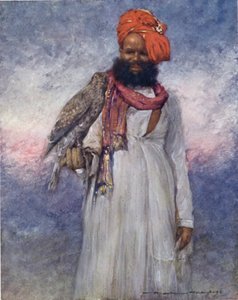 A Hawksman of Rajgarh（カラーリトグラフ 作： Mortimer Ludington Menpes