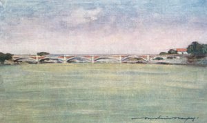 セーヌ川の早朝 作： Mortimer Ludington Menpes