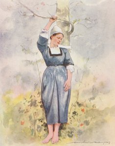 ボア・ダムールで（カラーリトグラフ） 作： Mortimer Ludington Menpes