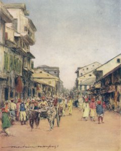 デリーの通りで、1905