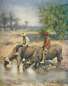余暇、1905 作： Mortimer Ludington Menpes