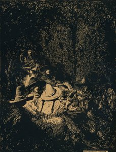 プエブラの夜景、c1895、1896 作： Mortimer Ludington Menpes